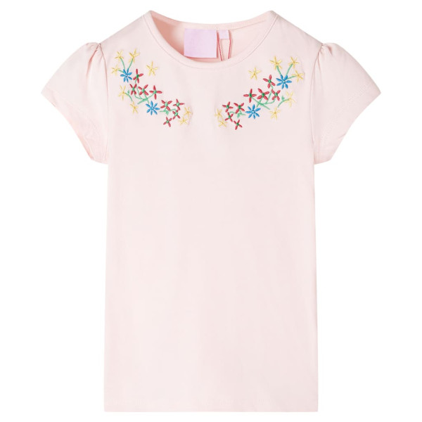 Camiseta de bebê rosa macia 140 D