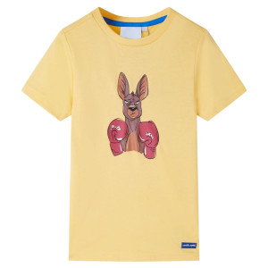 Camiseta infantil de manga corta amarillo 104 D