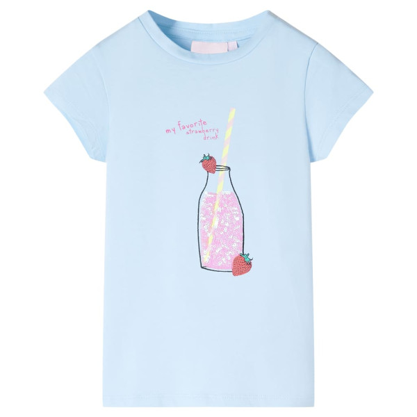 Camiseta infantil azul suave 92 D