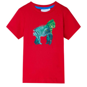 Camiseta infantil color rojo 116 D