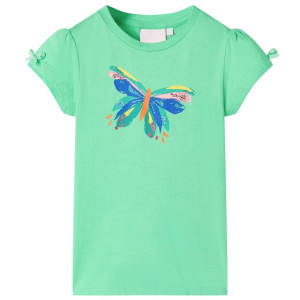 Camiseta infantil verde claro 92 D