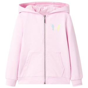 Sudadera para niños con capucha rosa claro 92 D