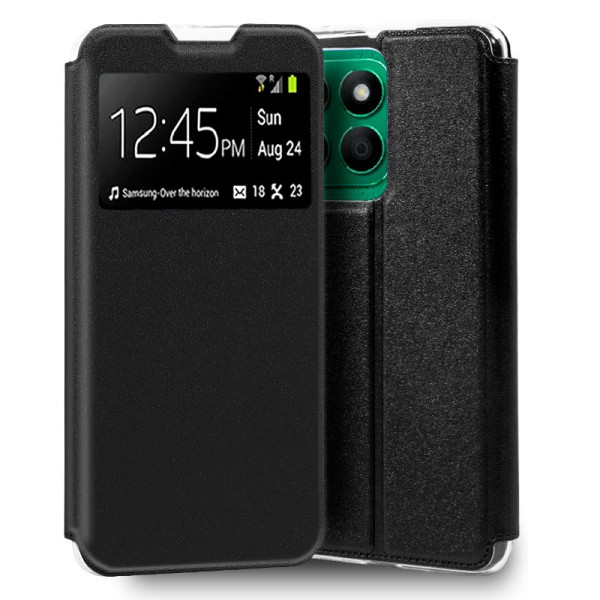 Funda COOL Flip Cover para Honor X8B Liso Negro D