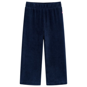 Calça infantil de veludo azul marinho 92 D