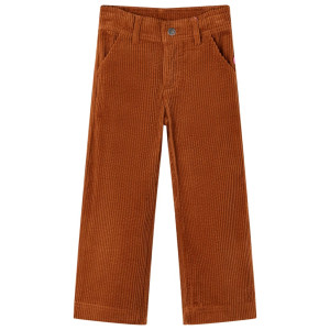 Pantalón para niños pana color coñac 128 D