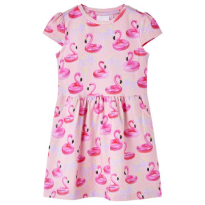 Vestido infantil rosa claro 128 D