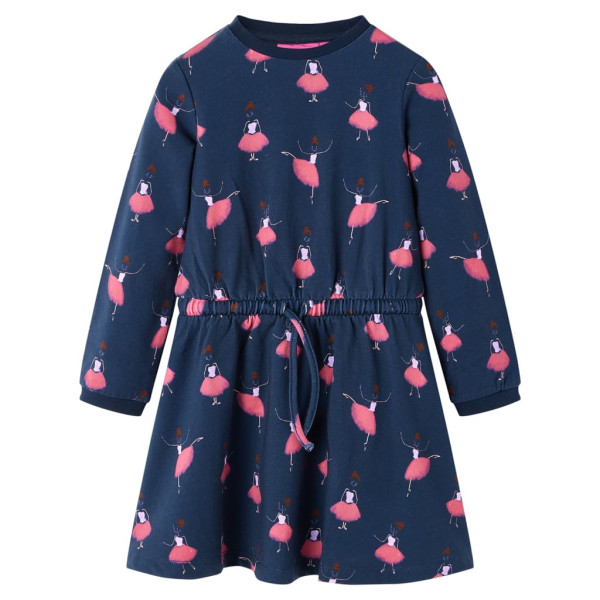 Vestido infantil azul marino 128 D