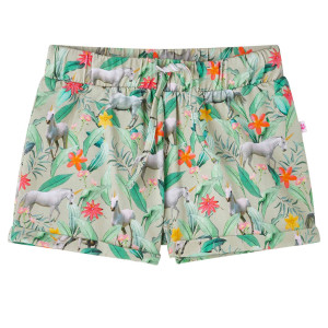 Shorts infantis com cabo caqui claro 104 D