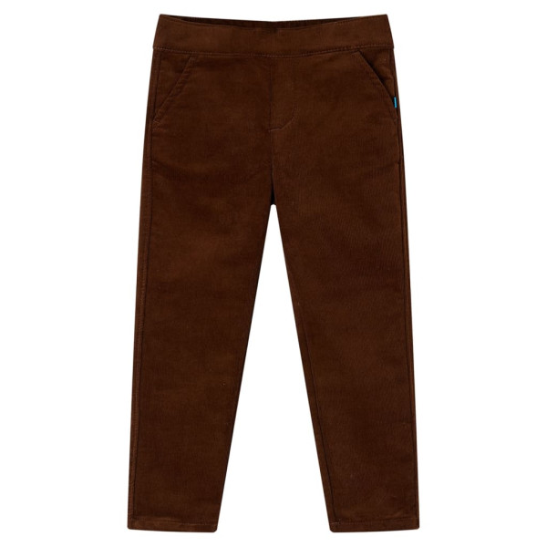 Pantalón para niños color coñac 104 D