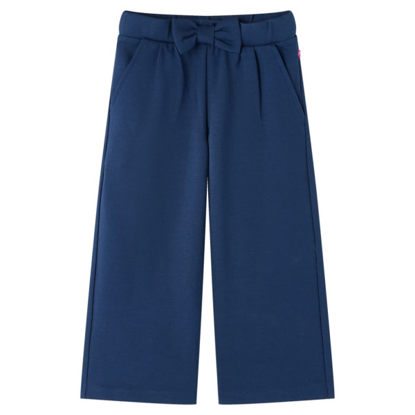 Pantalón para niños con perneras anchas azul marino 116 D