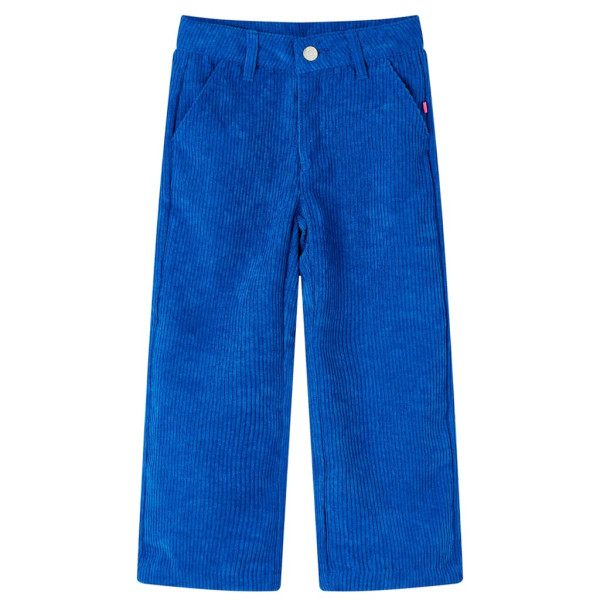 Pantalón para niños pana azul cobalto 104 D