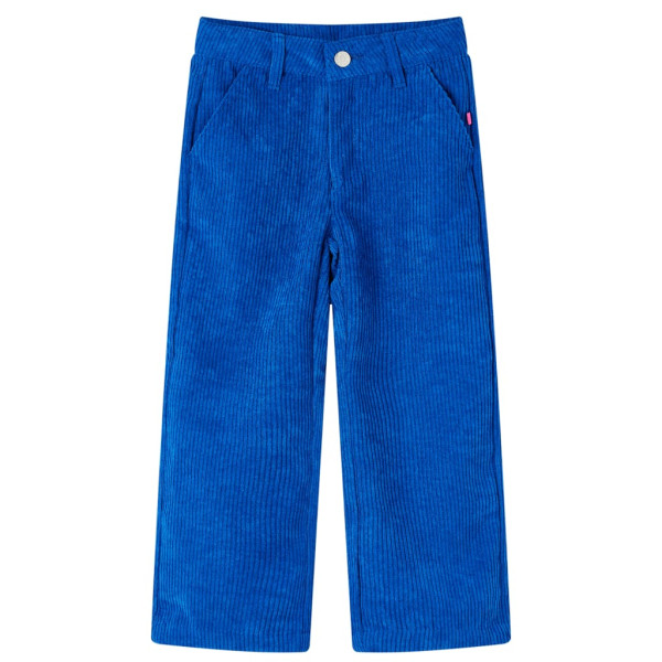 Pantalón para niños pana azul cobalto 128 D