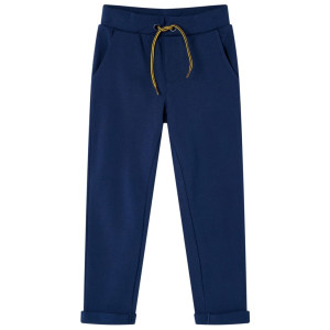 Pantalones para niños con cordón azul marino 116 D