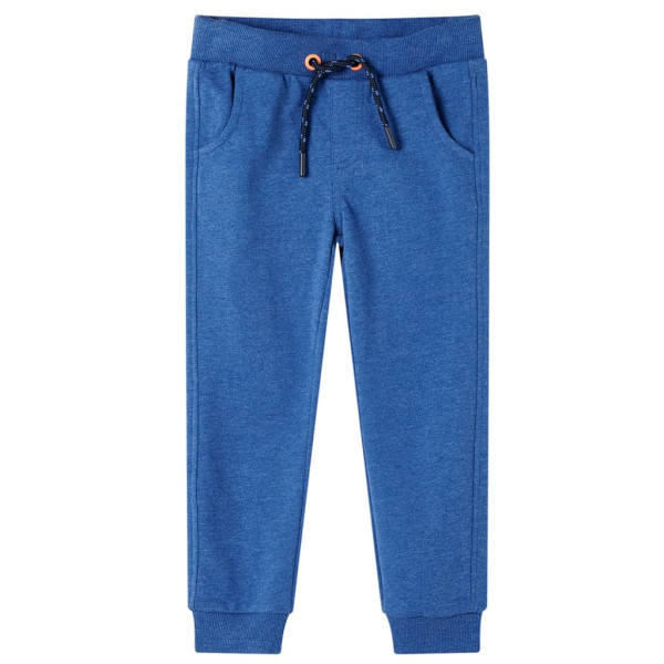 Calça de moletom infantil azul escuro 128 D