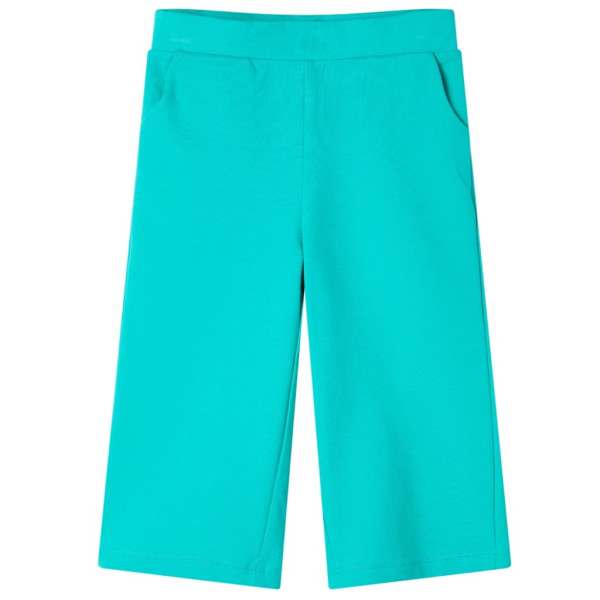 Pantalón infantil con perneras anchas verde menta 128 D