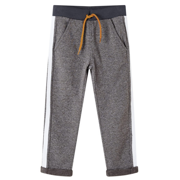 Calça de moletom infantil cinza escuro mélange 140 D