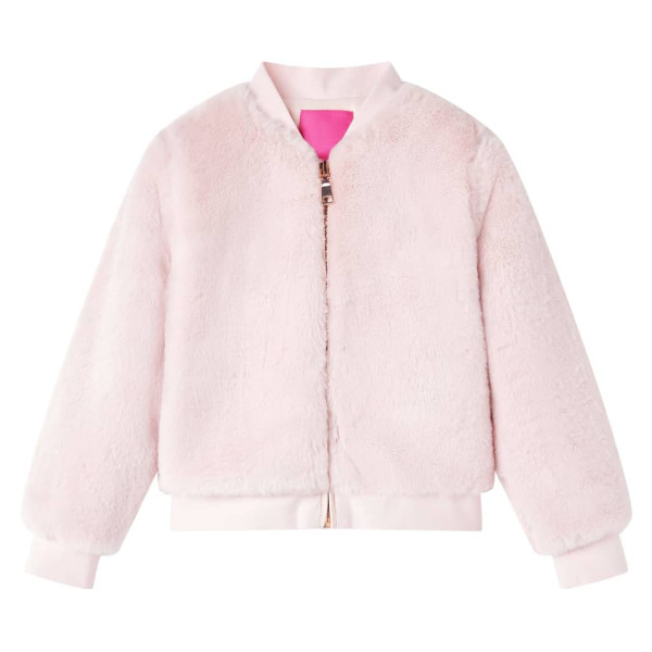 Chaqueta para niños cuero sintético rosa suave 104 D