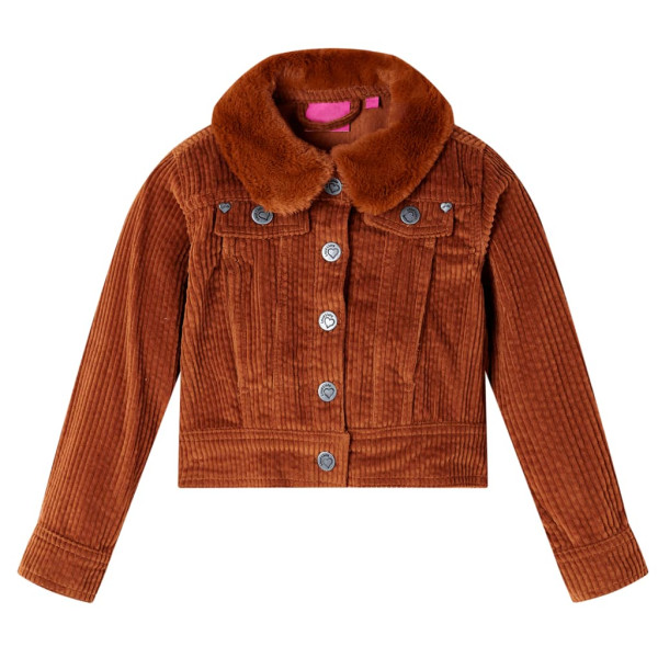 Chaqueta para niños pana color coñac 104 D