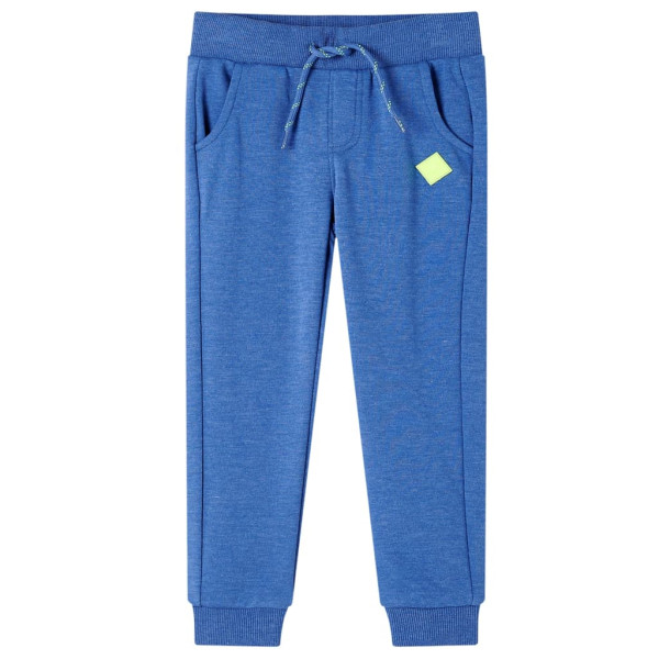 Calça de moletom infantil azul mélange 128 D