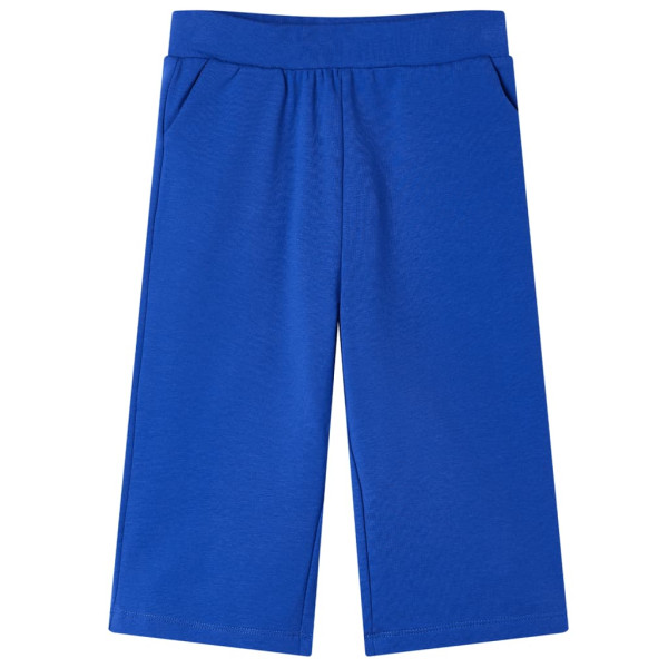 Pantalón infantil con perneras anchas azul cobalto 140 D