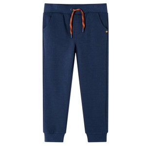 Pantalones de chándal para niños azul marino mélange 128 D