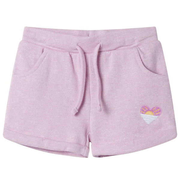 Shorts infantis com cordão de cor lilás mista 104 D