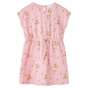 Vestido infantil com cordão laranja claro 128 D