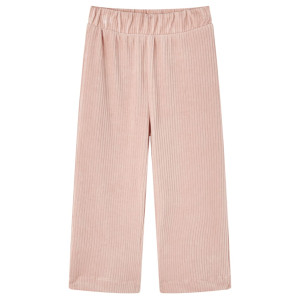 Calça infantil de veludo rosa claro 104 D