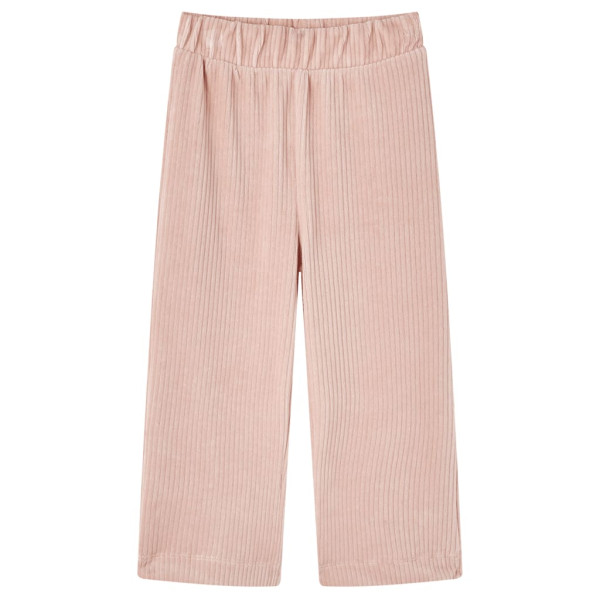 Calça infantil de veludo rosa claro 104 D