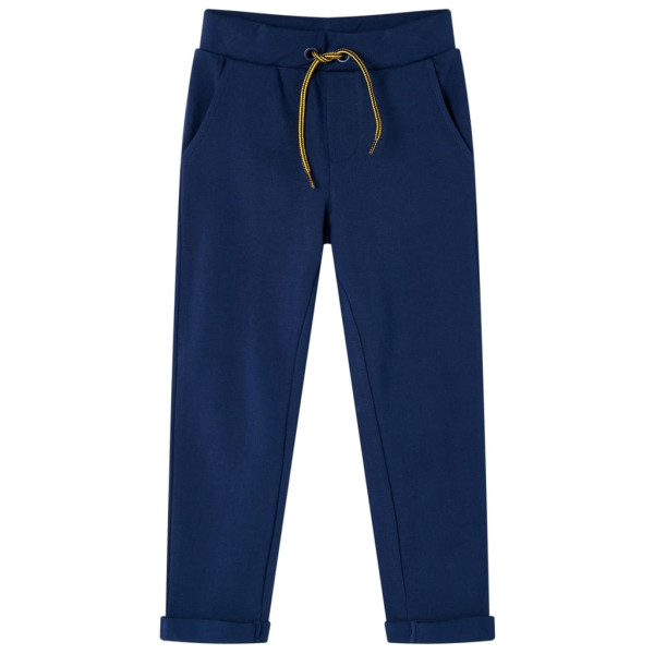 Pantalones para niños con cordón azul marino 104 D