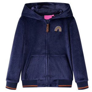 Chaqueta con capucha para niños azul marino 92 D