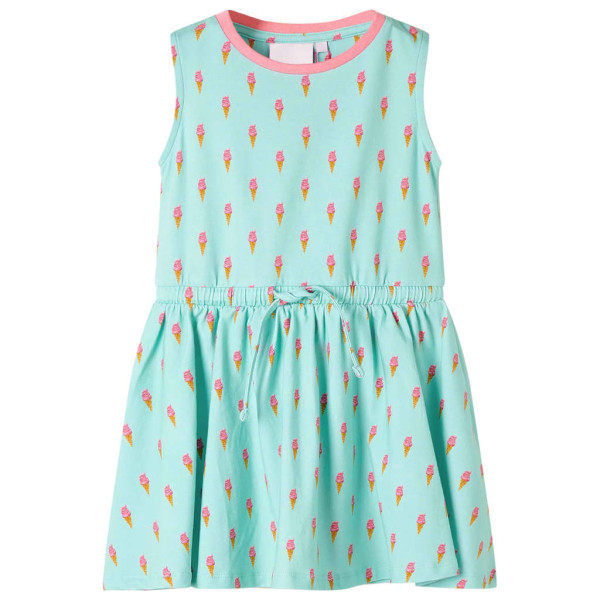 Vestido infantil con cordón menta claro 128 D