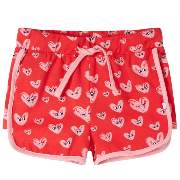 Pantalón corto infantil con cordón rojo 104 D