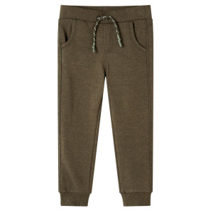 Pantalón de chándal infantil caqui mélange 116 D