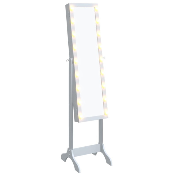 Espejo de pie con LED blanco 34x37x146 cm D