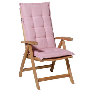 Madison Cojín de silla con respaldo alto Panama 123x50cm rosa suave D