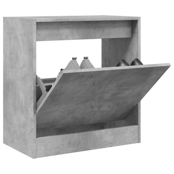 Calçado de madeira de engenharia cinza 60x34x63,5 cm D