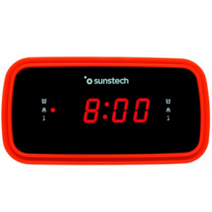 Despertador SUNSTECH FRD60 vermelho D
