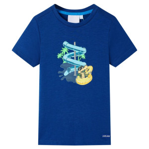 Camiseta infantil azul oscuro 140 D