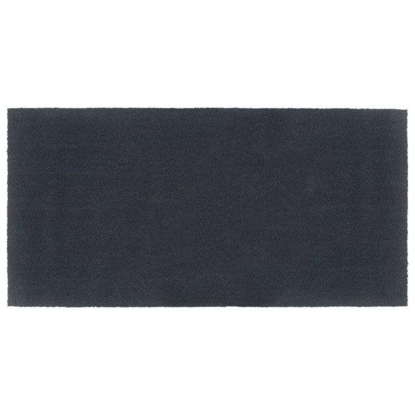 Felpudo de fibra de coco gris oscuro 100x200 cm D