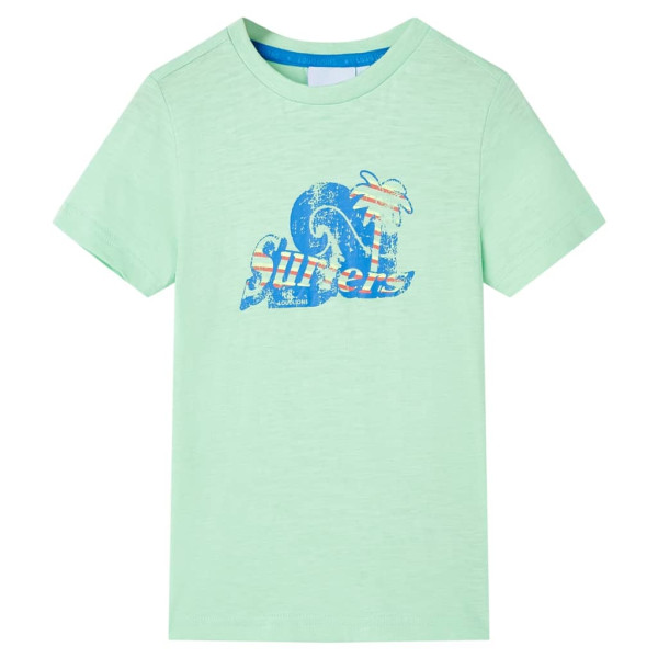 Camiseta infantil verde claro 92 D