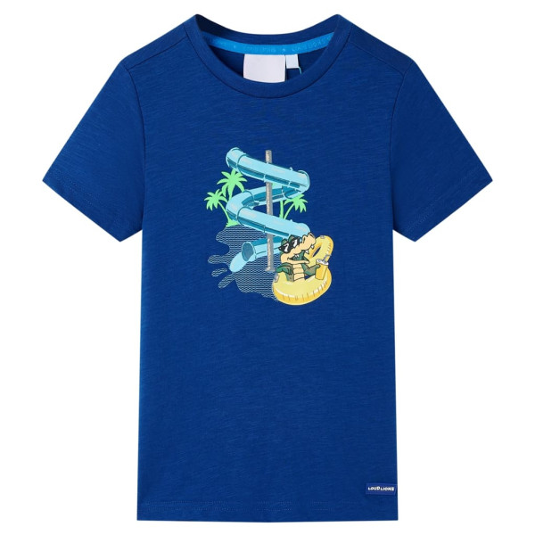 Camiseta infantil azul oscuro 116 D