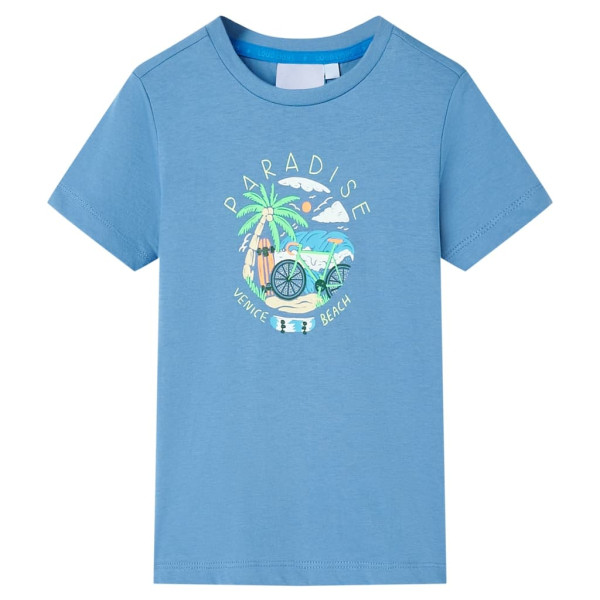 Camiseta infantil azul medio 128 D