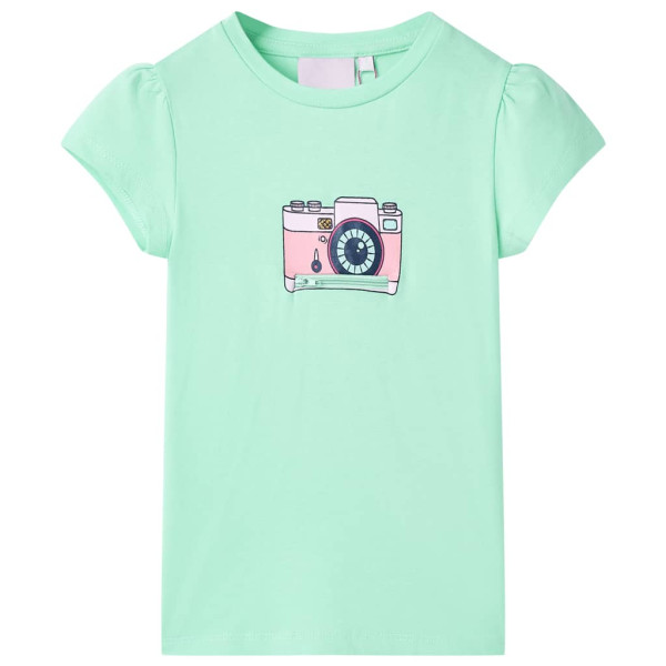 Camiseta infantil verde brillante 128 D