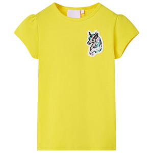 Camiseta Infantil Amarela Brilhante 104 D