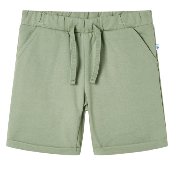 Shorts infantil com cordão cáqui claro 92 D