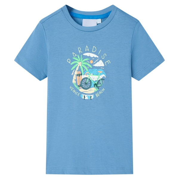 Camiseta infantil azul medio 92 D