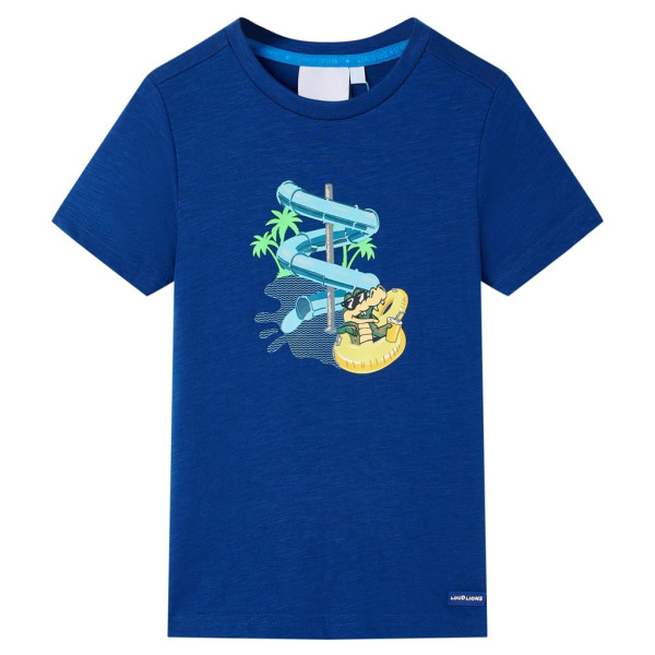 T-shirt de criança azul escuro 128 D