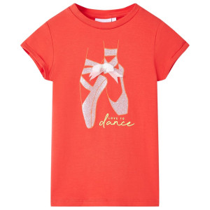 T-shirt infantil vermelho 140 D