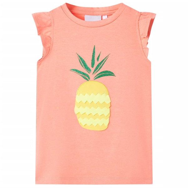 Crianças t-shirt coral neon 92 D